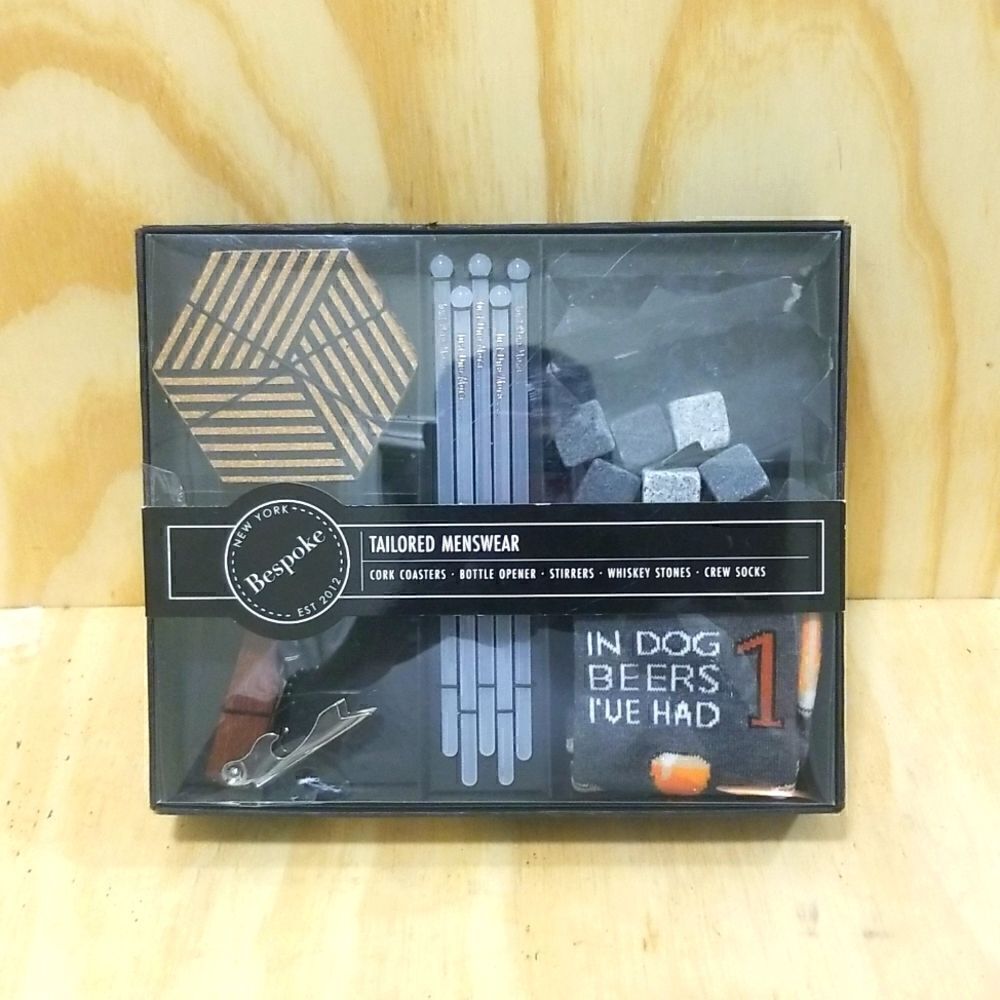 New York Bespoke Tailored Menswear Drinking Box Set